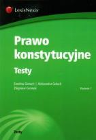 Okładka książki Prawo konstytucujne Testy