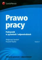 Okładka książki Prawo pracy Podręcznik w pytaniach i odpowiedziach