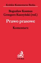 Okładka książki Prawo prasowe Komentarz