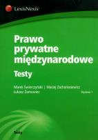 Okładka książki Prawo prywatne międzynarodowe Testy
