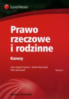 Okładka książki Prawo rzeczowe i rodzinne Kazusy