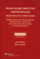 Okładka książki Prawo wobec medycyny i biotechnologii