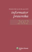 Opakowanie Profesjonalny informator prawnika 2012
