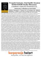 Okładka książki Prospekt emisyjny