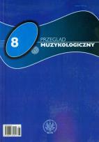Okładka książki Przegląd Muzykologiczny 8/2011
