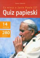 Okładka książki Quiz papieski Co wiesz o Janie Pawle II?