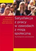 Okładka książki Satysfakcja z pracy w zawodach z misją społeczną