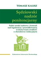 Okładka książki Sędziowski nadzór penitencjarny