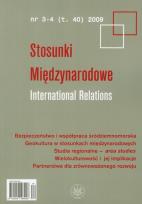 Opakowanie Stosunki Międzynarodowe 3-4/2009