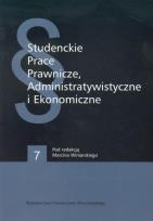 Opakowanie Studenckie prace prawnicze administratywistyczne i ekonomiczne 7