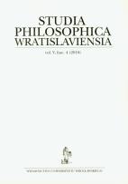 Opakowanie Studia Philosophica Wratislaviensia 4/2010