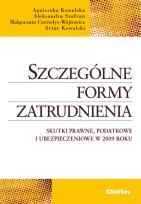 Okładka książki Szczególne formy zatrudnienia