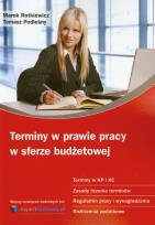 Okładka książki Terminy w prawie pracy w sferze budżetowej
