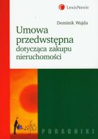Okładka książki Umowa przedwstępna dotycząca zakupu nieruchomości
