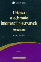 Okładka książki Ustawa o ochronie informacji niejawnych Komentarz