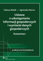 Okładka książki Ustawa o udostępnianiu informacji gospodarczych i wymianie danych gospodarczych Komentarz
