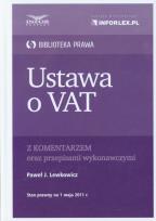 Okładka książki Ustawa o Vat z komentarzem