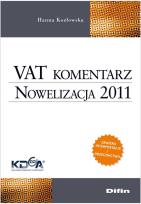 Okładka książki VAT komentarz Nowelizacja 2011