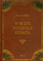 Okładka książki W 80 dni dookoła świata tw. oprawa GREG