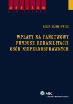 Okładka książki Wpłaty na państwowy fundusz rehabilitacji osób niepełnosprawnych