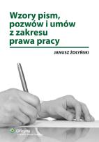 Okładka książki Wzory pism pozwów i umów z zakresu prawa pracy