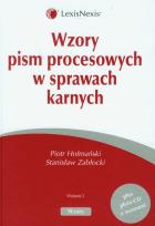 Okładka książki Wzory pism procesowych w sprawach karnych z płytą CD