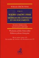 Okładka książki Wzory umów i pism Modeles de contrats et de documents tom 13 + CD