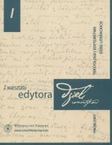 Okładka książki Z warsztatu edytora dzieł romantyków