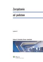 Okładka książki Zarządzanie od podstaw