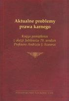 Okładka książki Aktualne problemy prawa karnego Księga pamiątkowa z okazji Jubileuszu 70. urodzin Profesora Andrzeja J. Szwarca