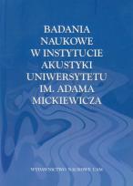 Opakowanie Badania naukowe w Instytucie Akustyki Uniwersytetu im. Adama Mickiewicza