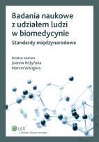 Okładka książki Badania naukowe z udziałem ludzi w biomedycynie