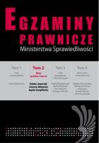 Okładka książki Egzaminy prawnicze Ministersrwa Sprawiedliwości t.2