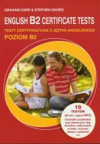 Okładka książki English B2 Certificate tests z płytą CD