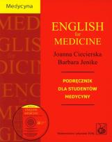 Okładka książki English for medicine z płytą CD