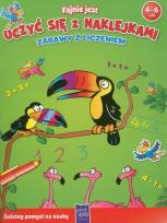 Okładka książki Fajnie jest uczyć się z naklejkami - Zabawy...