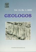 Okładka książki Geologos vol. 14 nr 1 2008