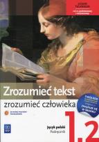 Okładka książki J.polski LO Zrozumieć tekst 1/2 w.2012 NPP WSiP