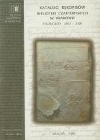 Okładka książki Katalog rękopisów Biblioteki Czartoryskich w Krakowie