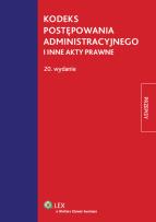 Okładka książki Kodeks postępowania administracyjnego i inne akty prawne