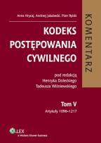 Okładka książki Kodeks postępowania cywilnego Komentarz t.5