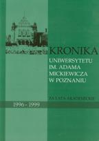 Opakowanie Kronika Uniwersytetu im. Adama Mickiewicza w Poznaniu za lata akademickie 1996-1999