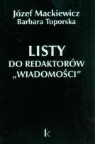 Okładka książki Listy do redaktorów 'Wiadomości'