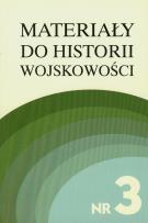 Opakowanie Materiały do historii wojskowości Nr 3 część 1