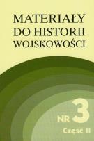 Opakowanie Materiały do historii wojskowości Nr 3 część 2