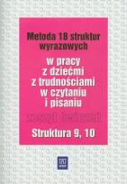 Okładka książki Metoda 18 struktur wyrazowych cz.9 i 10  WSIP