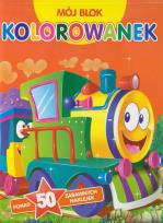 Okładka książki Mój blok kolorowanek. Ciuchcia