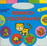 Okładka książki Moja pierwsza kolorowanka niebieska