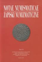 Opakowanie Notae Numismaticae Zapiski Numizmatyczne tom 6