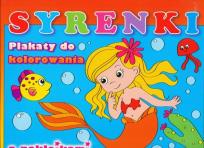 Okładka książki Plakaty z naklejkami - Syrenki